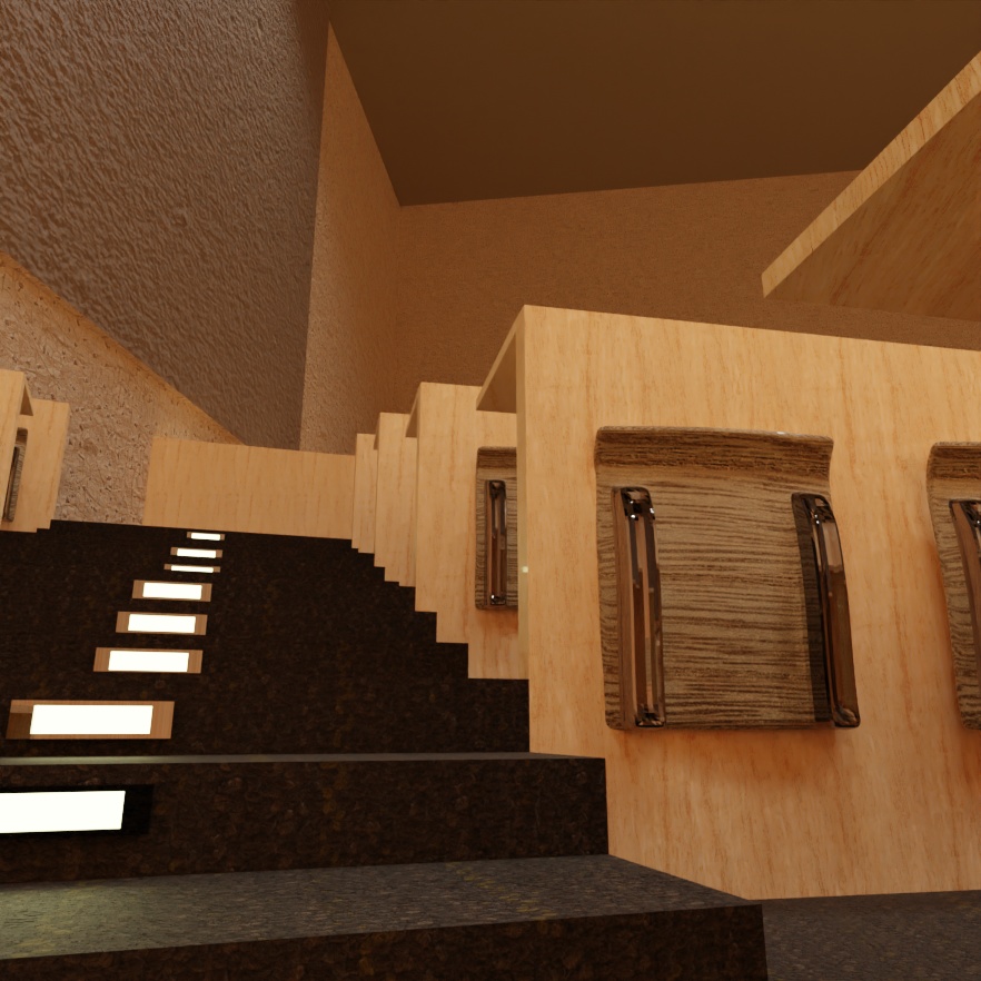 よくある講堂セット【blend】【fbx】