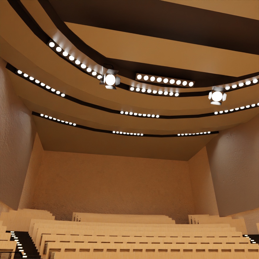 よくある講堂セット【blend】【fbx】