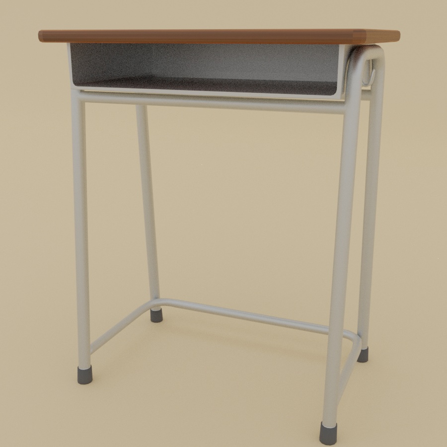 【図面から作った】学校の机と椅子セット