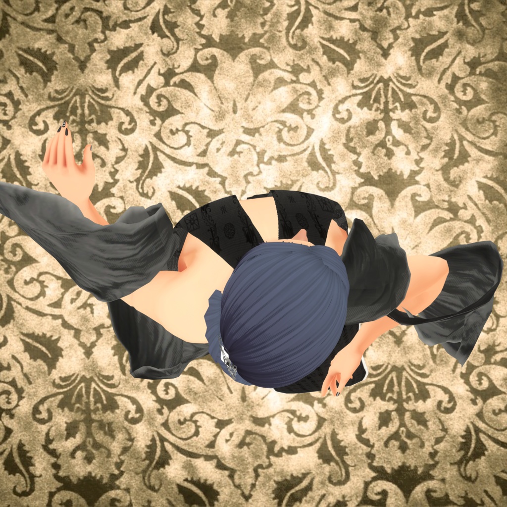 【Vroid 衣装】無料版有り 男女共用無名のチャイナ