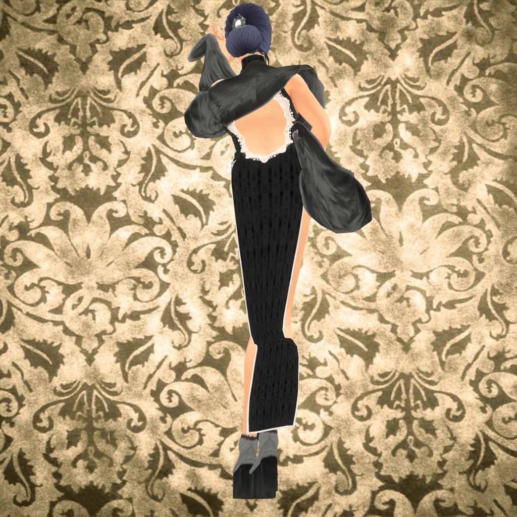 【Vroid 衣装】無料版有り 男女共用無名のチャイナ