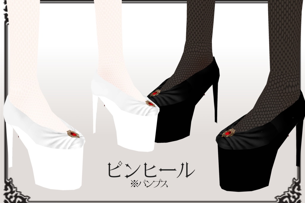 【Vroid 衣装/モデルデータ】男女共用 白黒バニー【正式版】