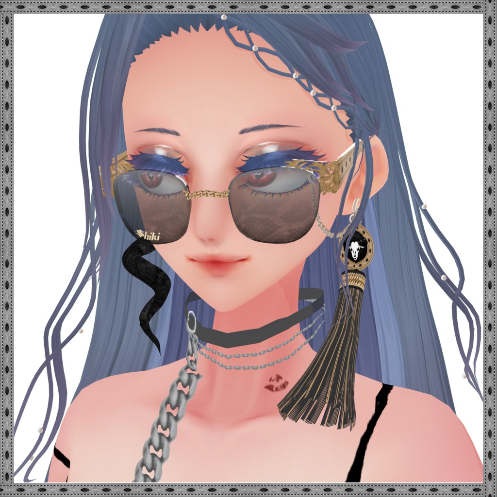 【VRoid衣装】the Gray Goat  ―もふもふファーコートとおしゃれな諸々―【全身コーディネート】