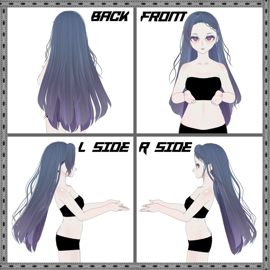 【VRoid髪型】Hair style vol.1 SHIKI