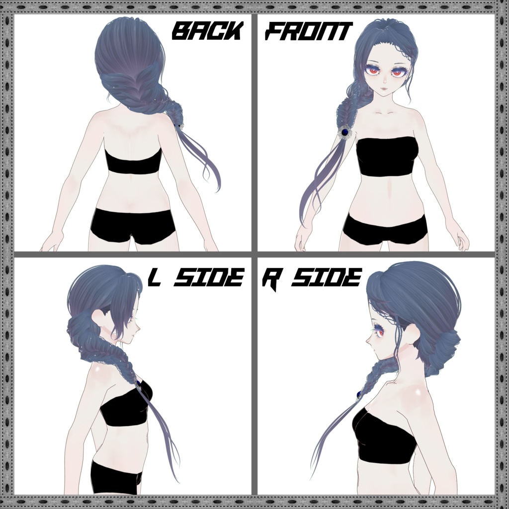 【VRoid髪型】Hair style vol.1 SHIKI