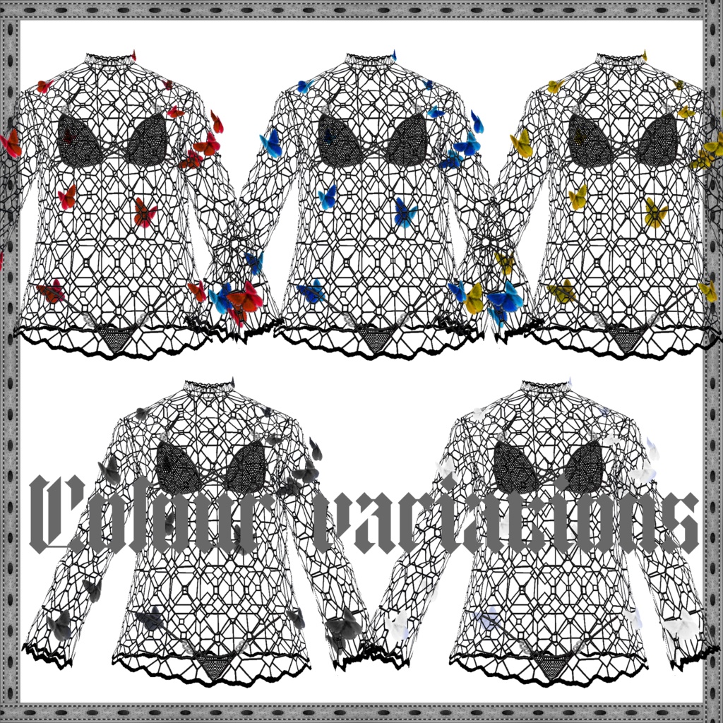 【VRoid衣装】リア充の為のペア水着2セット【水着】