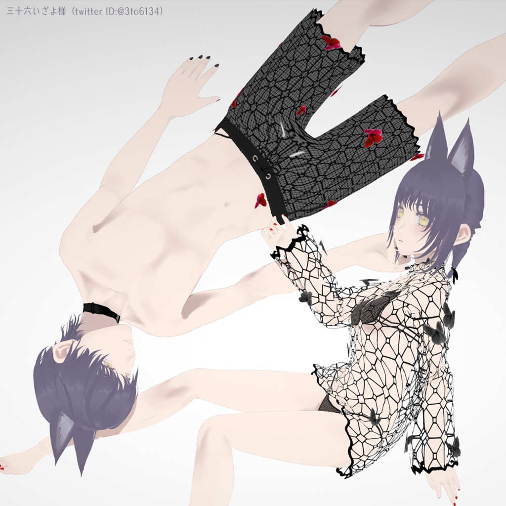 【VRoid衣装】リア充の為のペア水着2セット【水着】