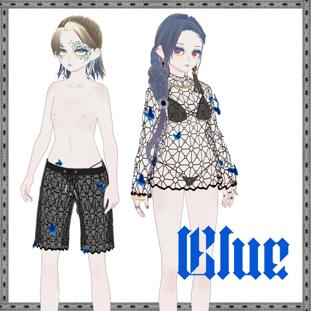 【VRoid衣装】リア充の為のペア水着2セット【水着】