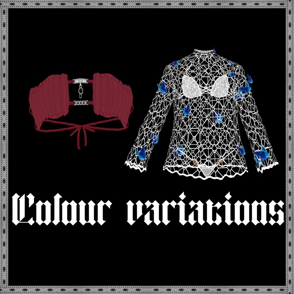 【VRoid衣装】リア充の為のペア水着2セット【水着】