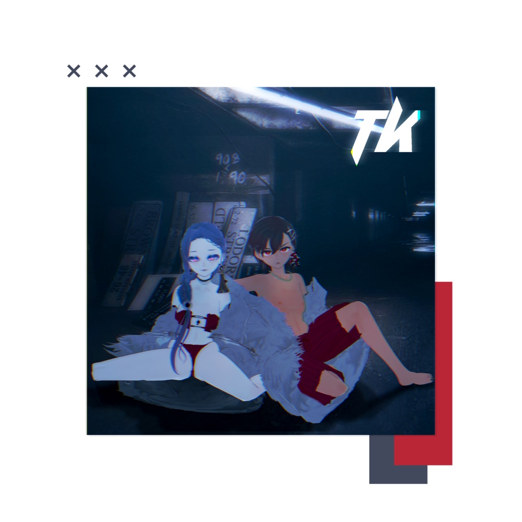 【VRoid衣装おまけつき】鶏肉工場オリジナルグッズ ―エコバッグ(Shiki & Virgilio)-