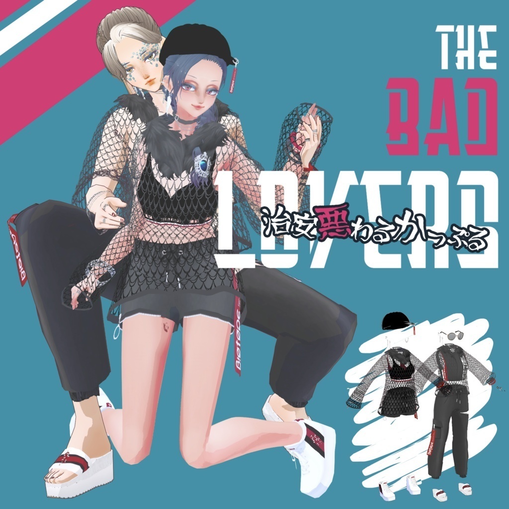 【VRoid衣装おまけつき】鶏肉工場オリジナルグッズ ―エコバッグ(Shiki & Virgilio)-