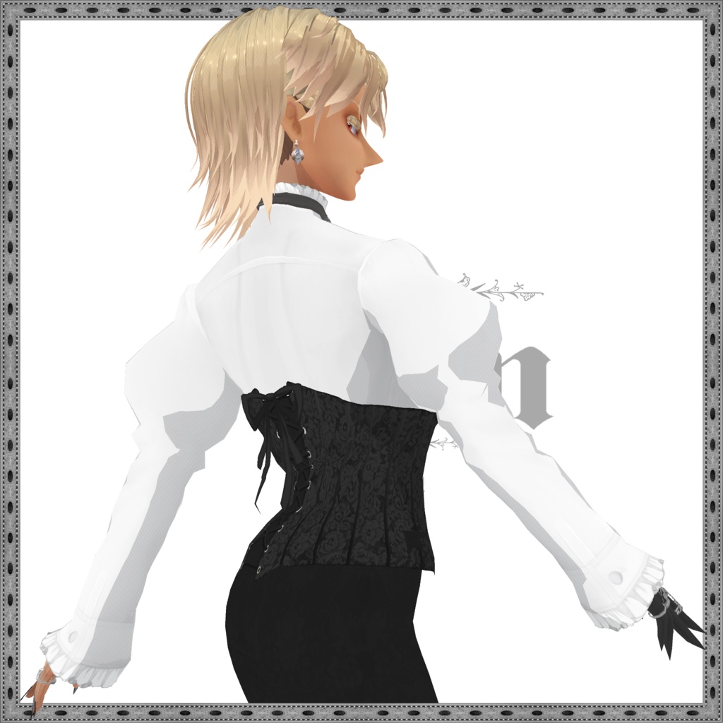 【VRoid衣装】the ascetic raven -禁欲的鴉-