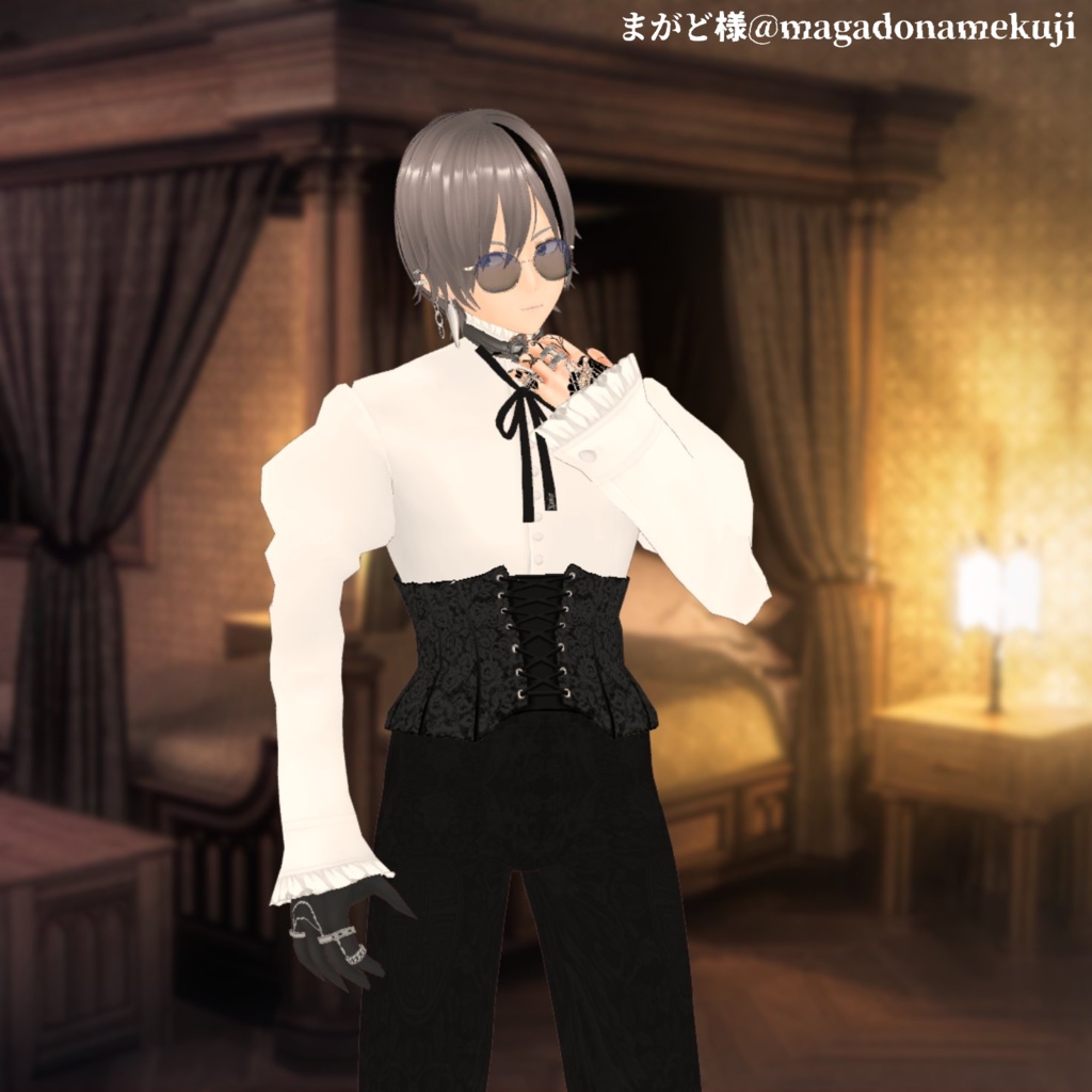 【VRoid衣装】the ascetic raven -禁欲的鴉-