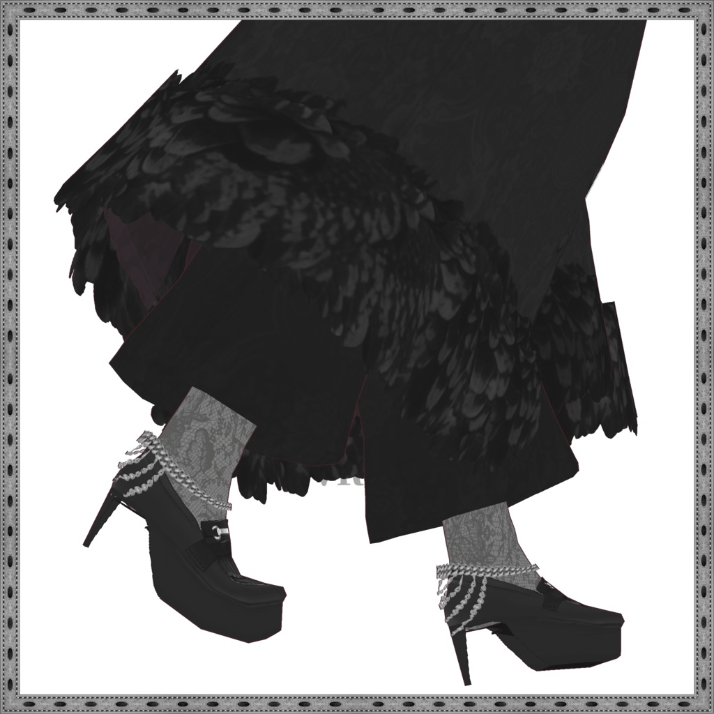 【VRoid衣装】the ascetic raven -禁欲的鴉-