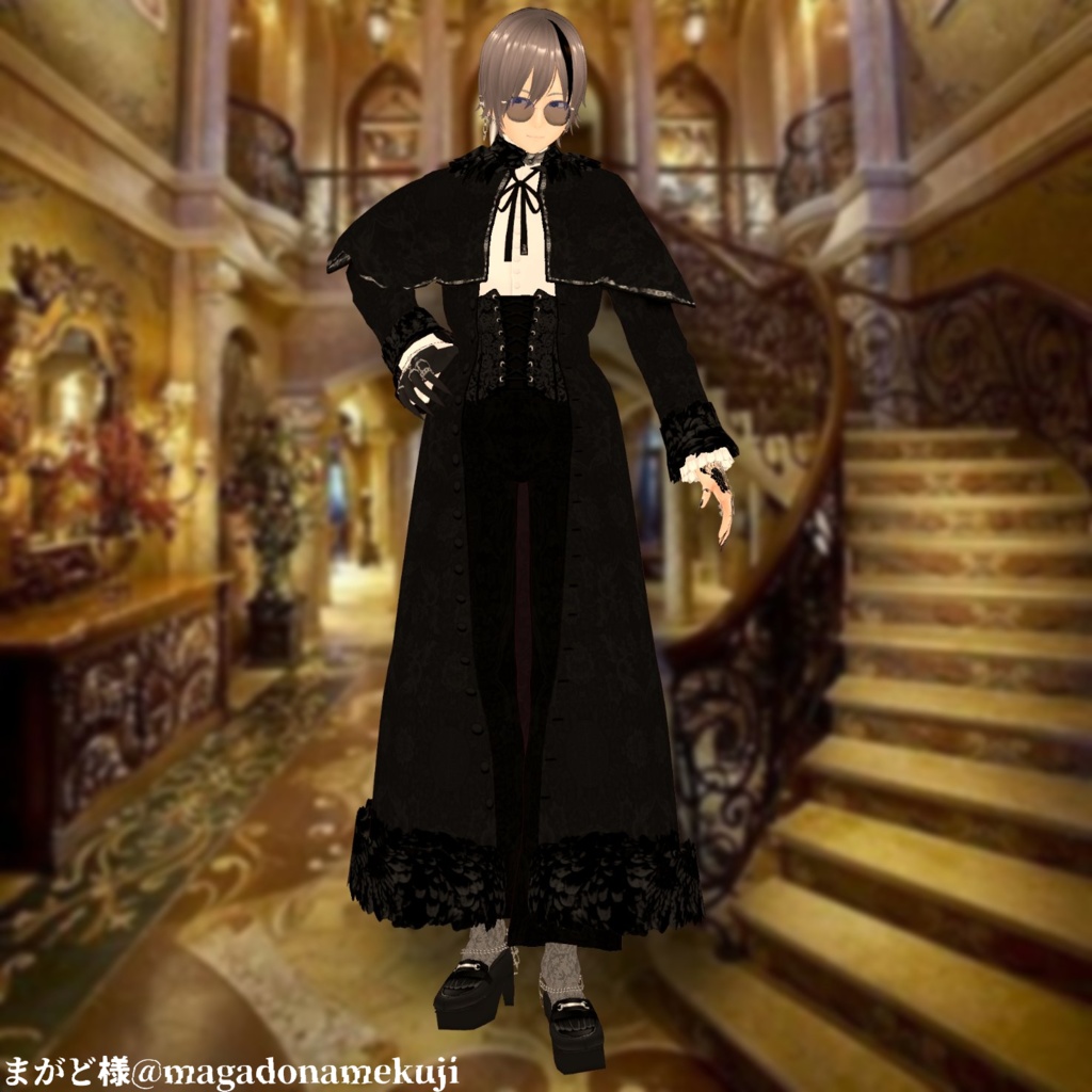 【VRoid衣装】the ascetic raven -禁欲的鴉-