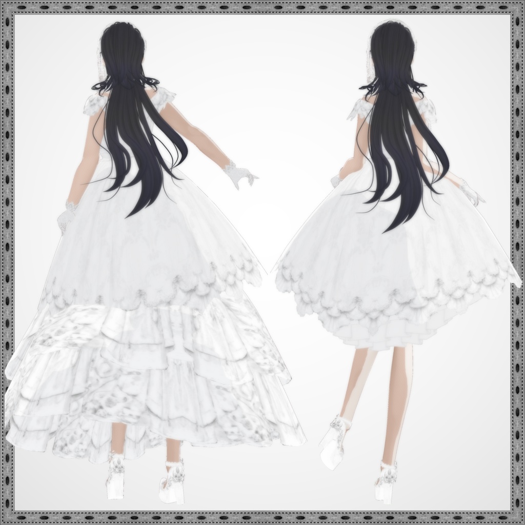 【VRoid衣装/ボンネット】アンジュリナ