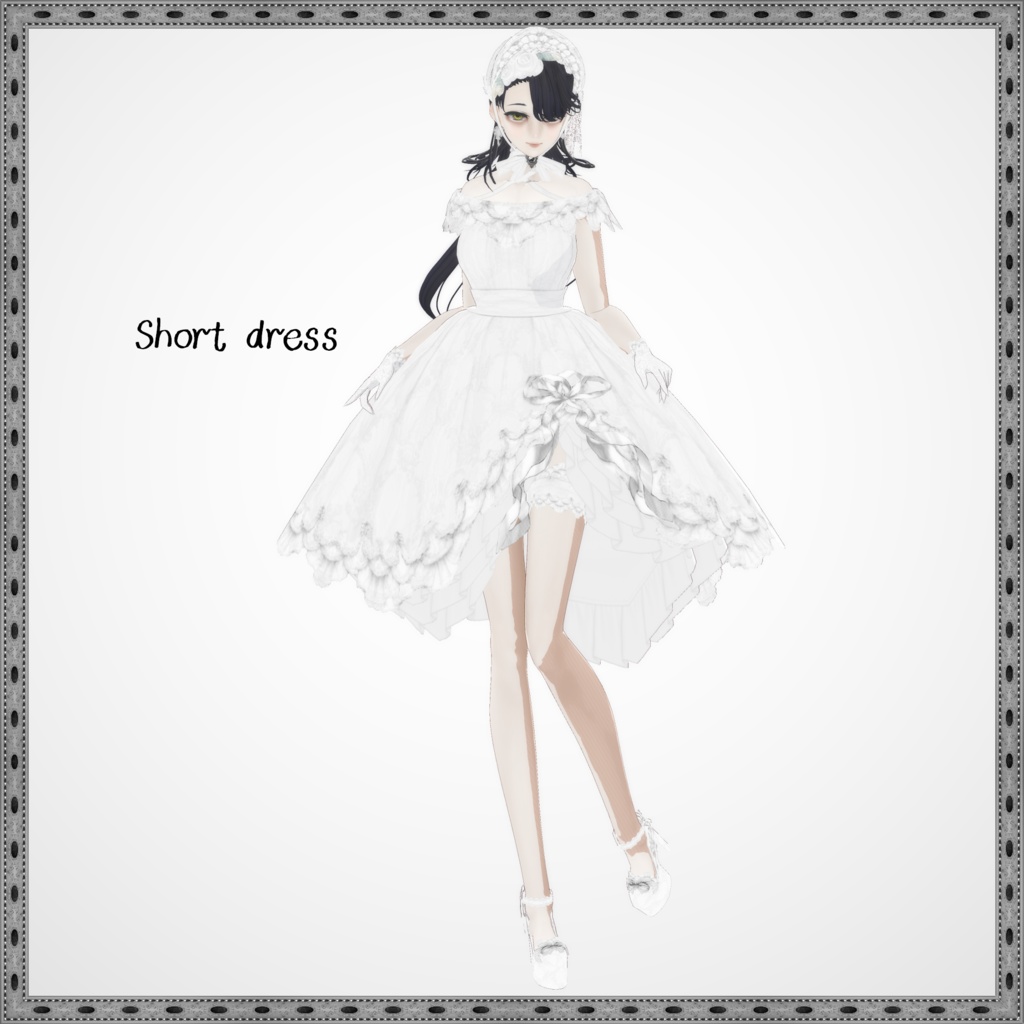 【VRoid衣装/ボンネット】アンジュリナ