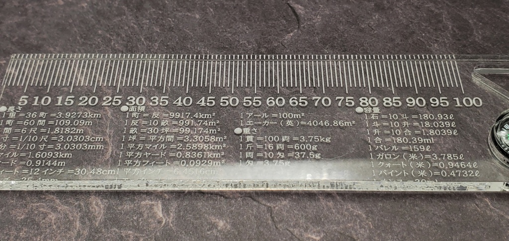 3wayアクリルスケール(多機能定規)