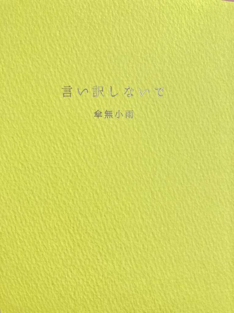 言い訳しないで