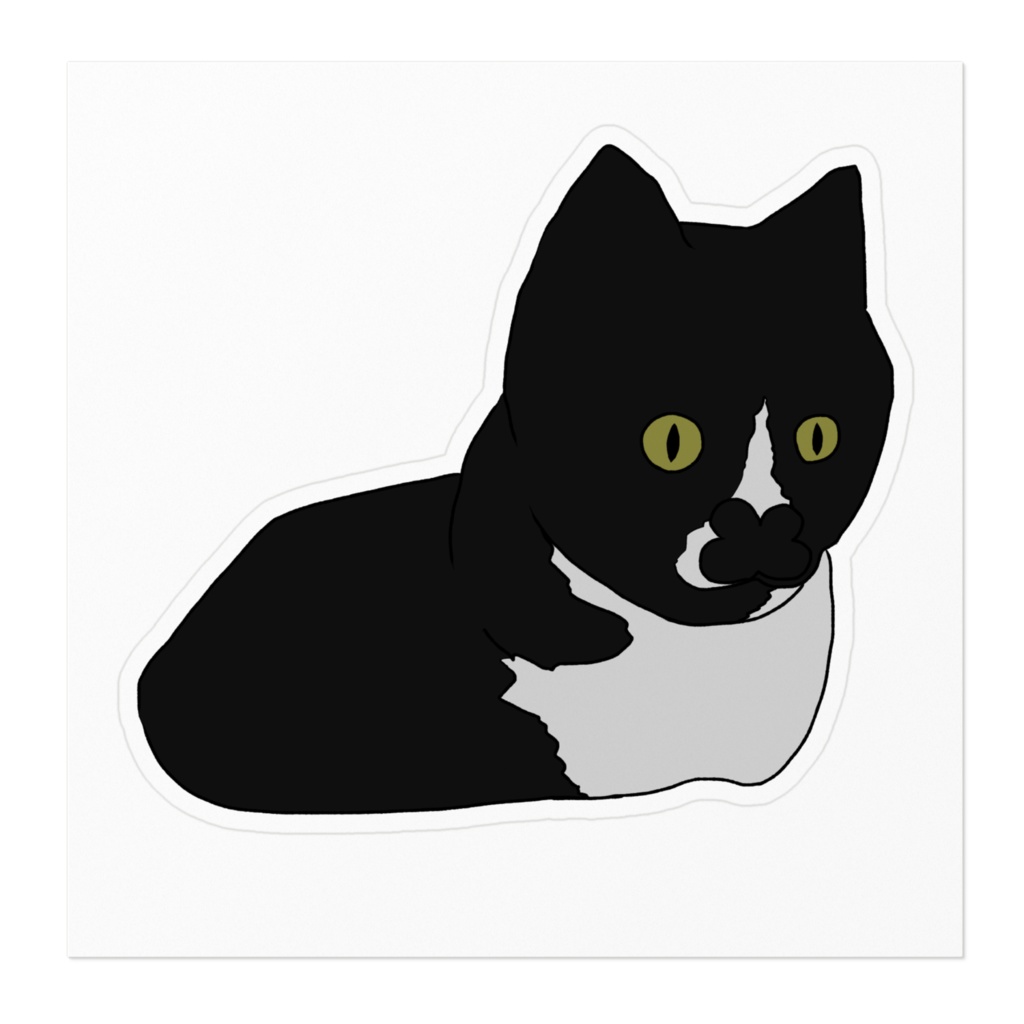 びっくりネコチャンステッカー