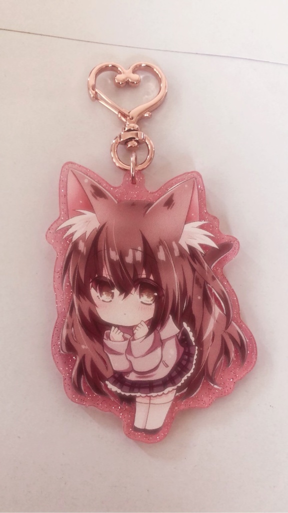 ねこみみアクリルキーホルダー