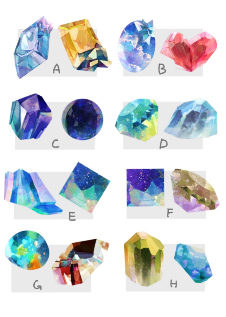 鉱物ステッカー