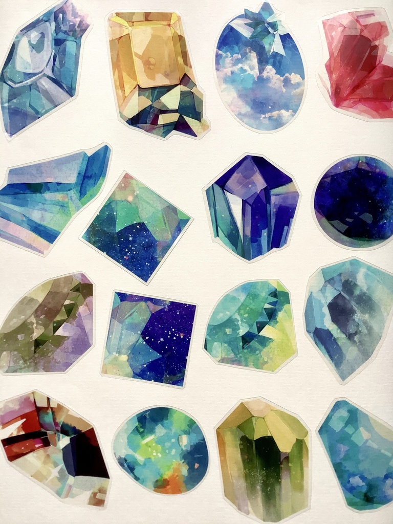 鉱物ステッカー