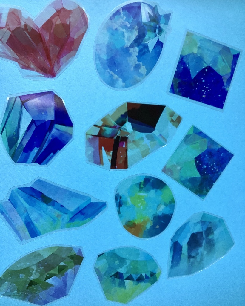 鉱物ステッカー