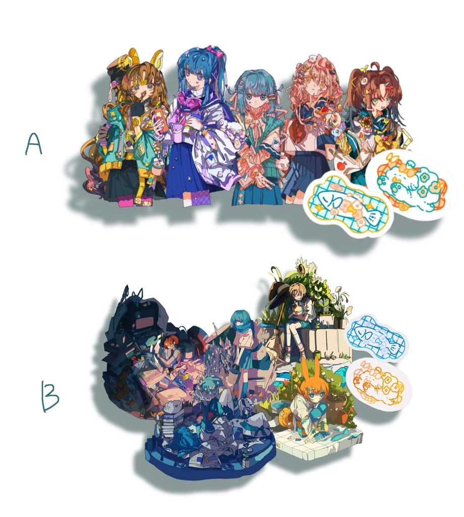 透明ステッカー(7枚入)