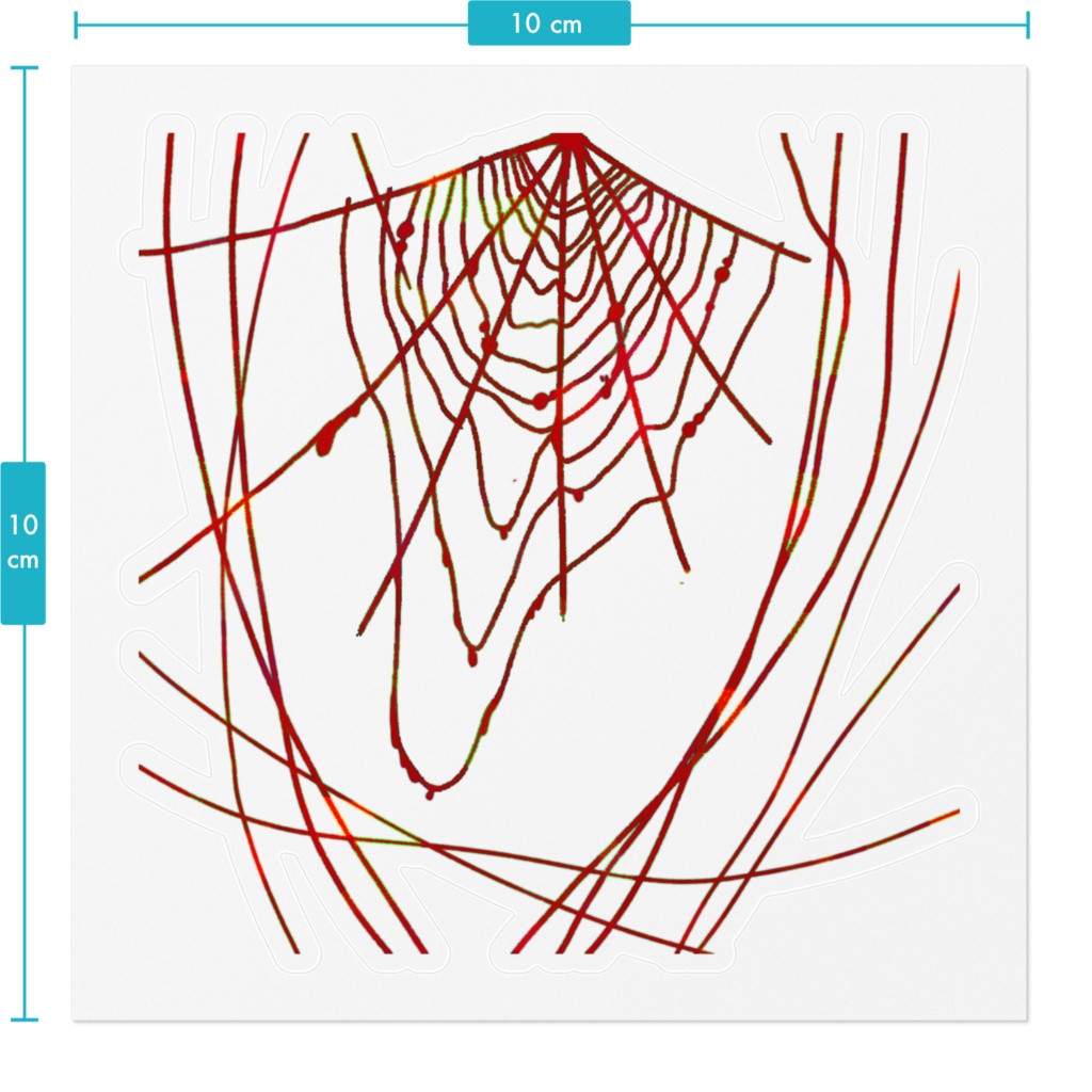 蜘蛛の巣ステッカー