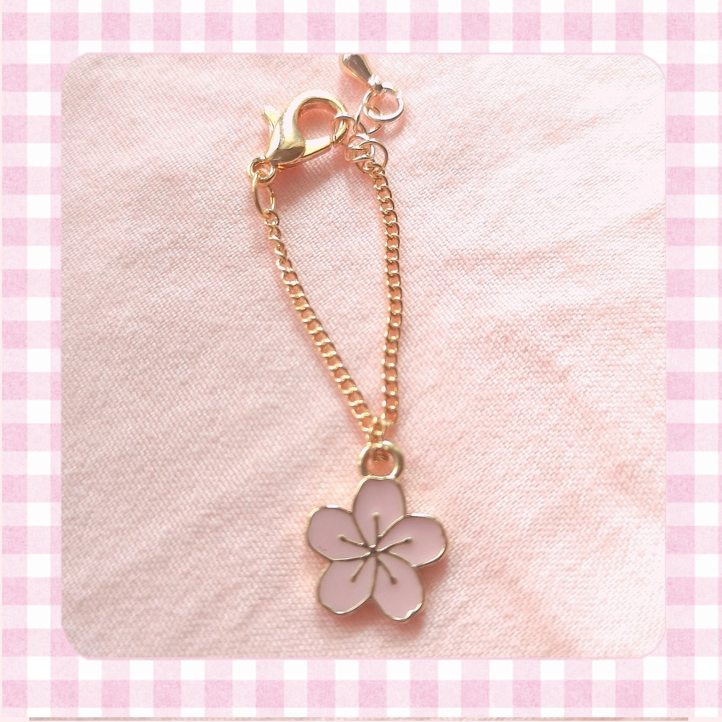 ［送料込］10cmぬい桜ネックレス