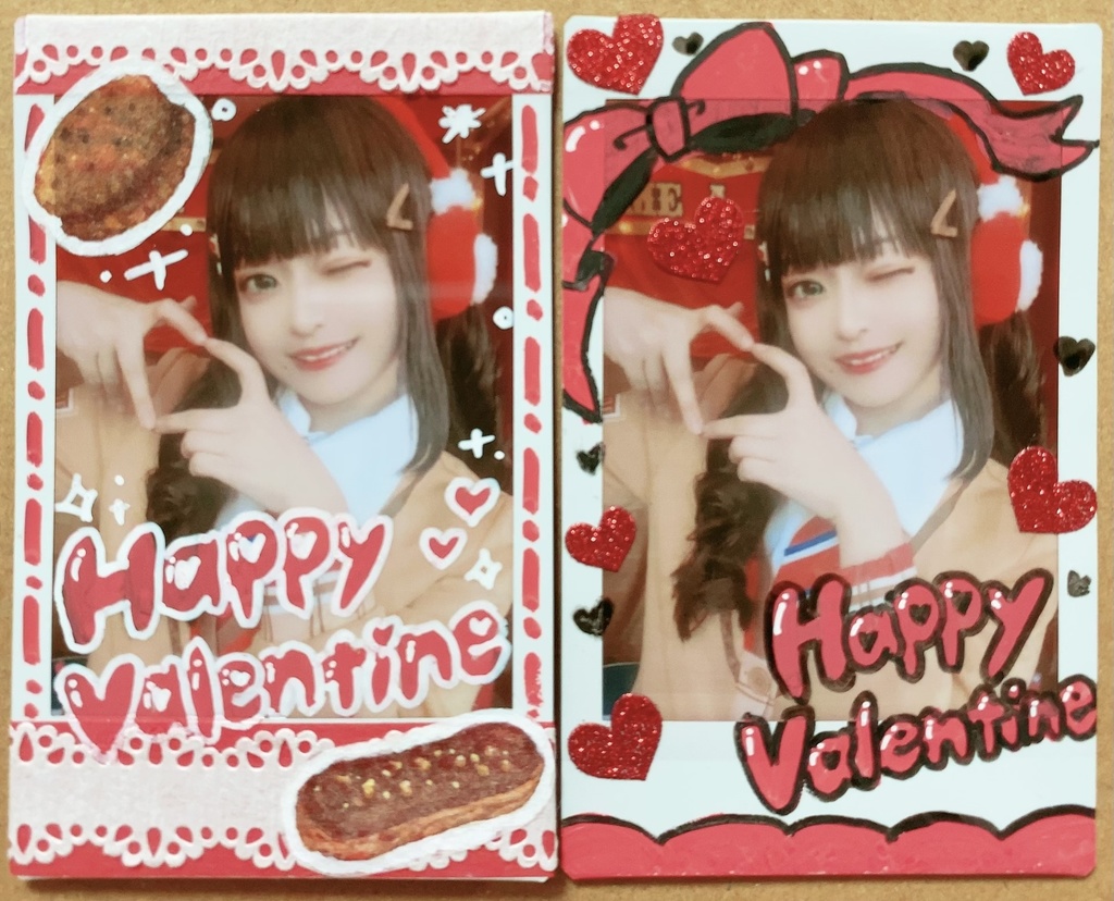 バレンタインダイヤちゃん落書きチェキ（絵柄ランダム）