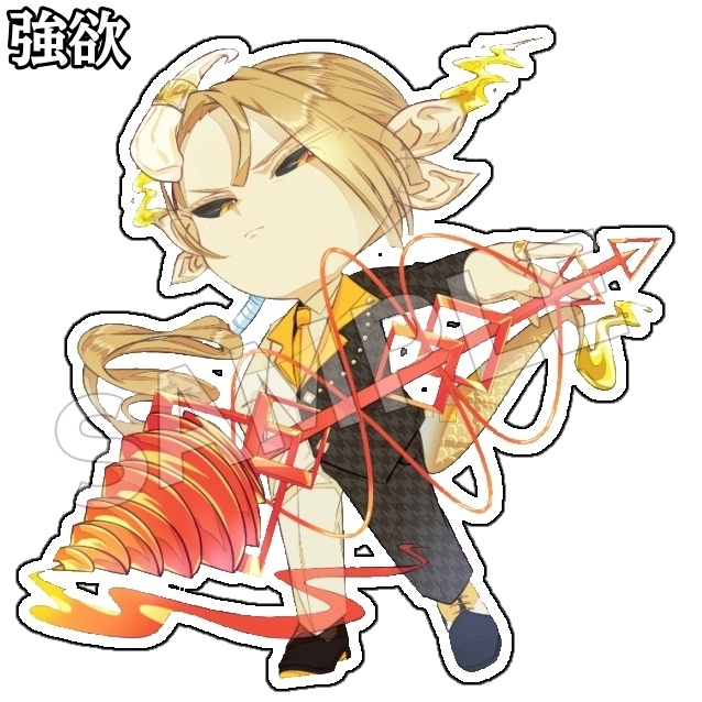 オリキャラ シール&アクリルキーホルダー 【七つの大罪モチーフ】