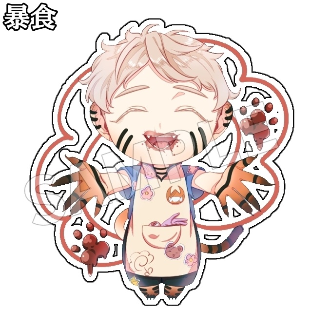 オリキャラ シール&アクリルキーホルダー 【七つの大罪モチーフ】