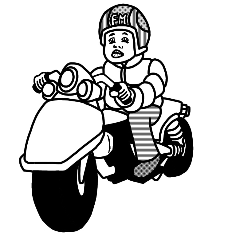 フミ子のライダーキーホルダー