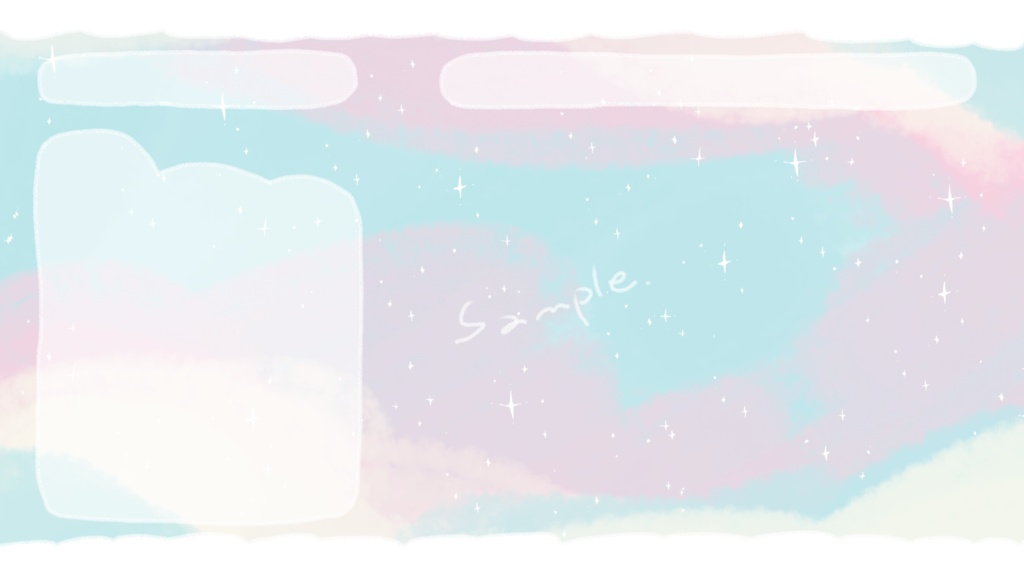 sweet cuddly / 配信背景・オーバーレイ