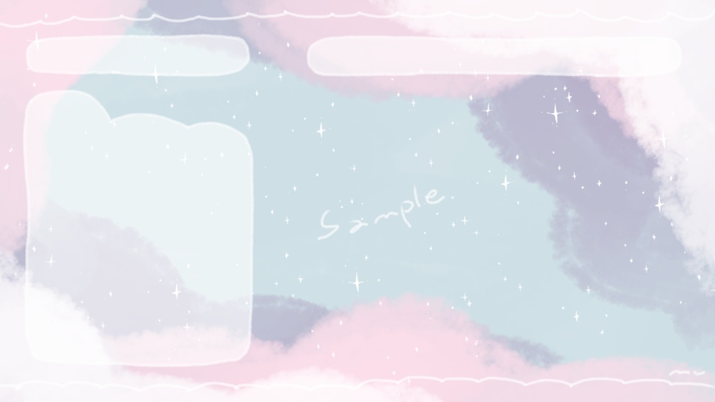 sweet cuddly / 配信背景・オーバーレイ