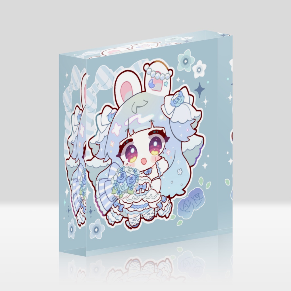 【半年記念グッズ】月崎ひなゆ ジューンブライドアクリルブロック