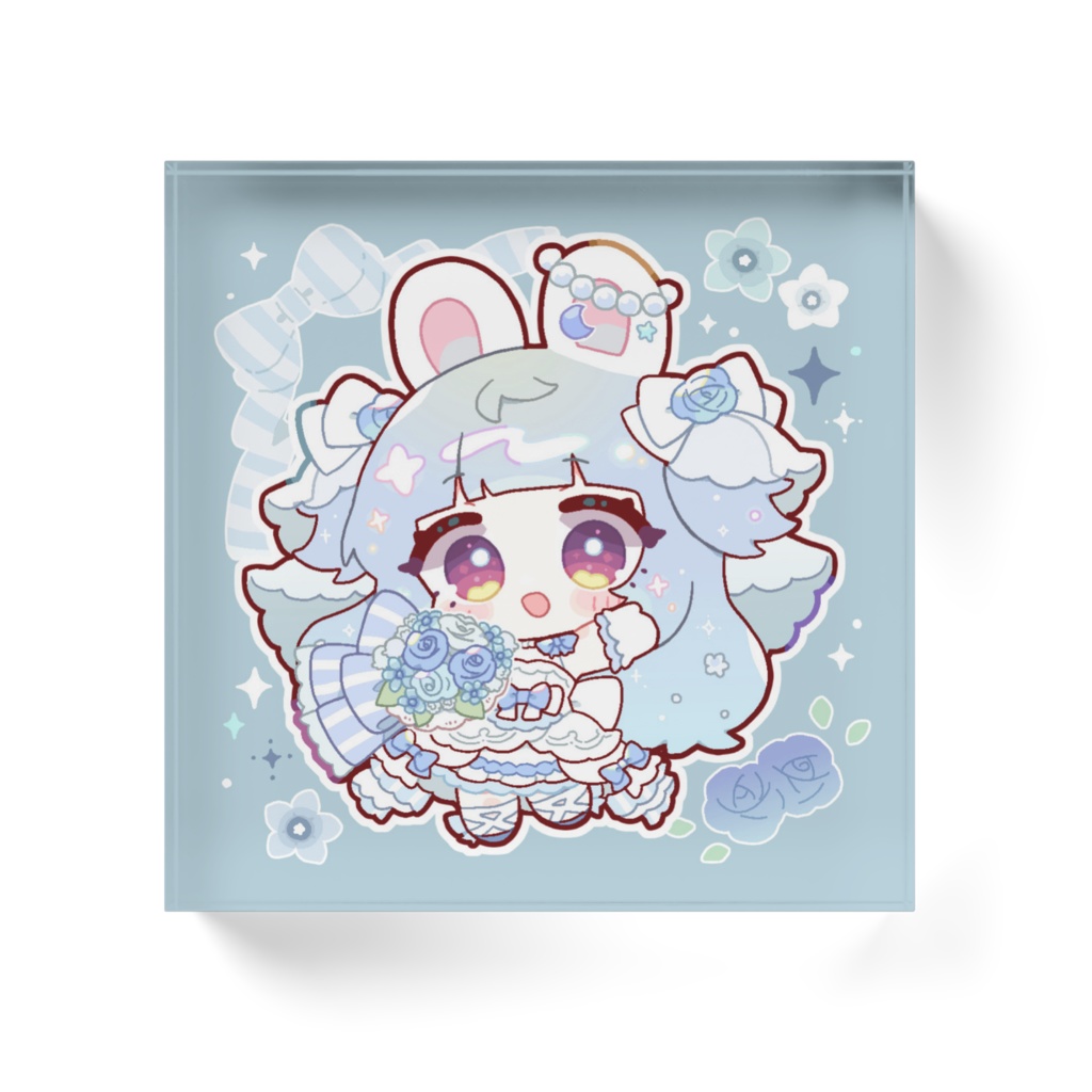 【半年記念グッズ】月崎ひなゆ ジューンブライドアクリルブロック