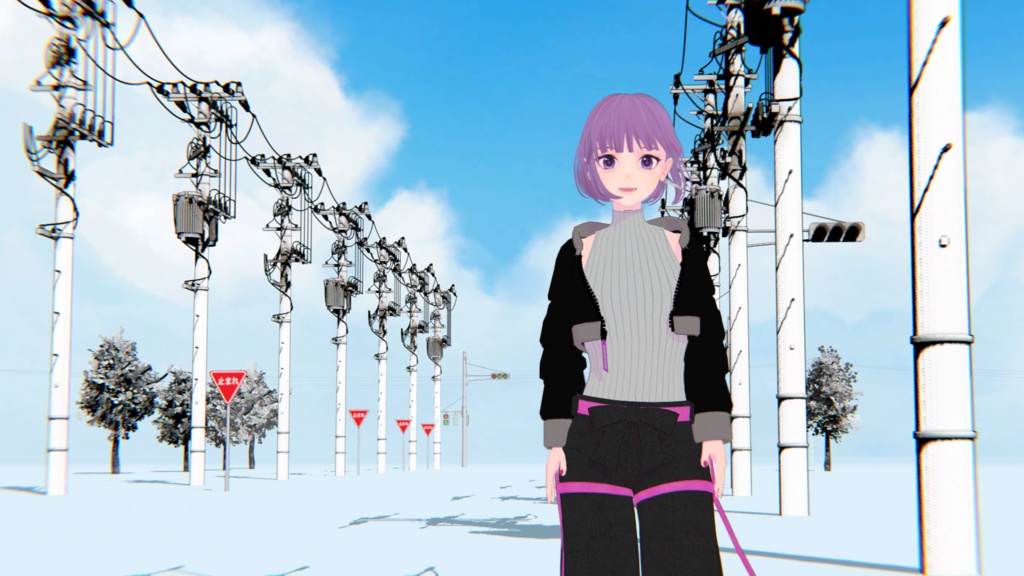 【3Dモデル】電柱【Blenderファイル付き】