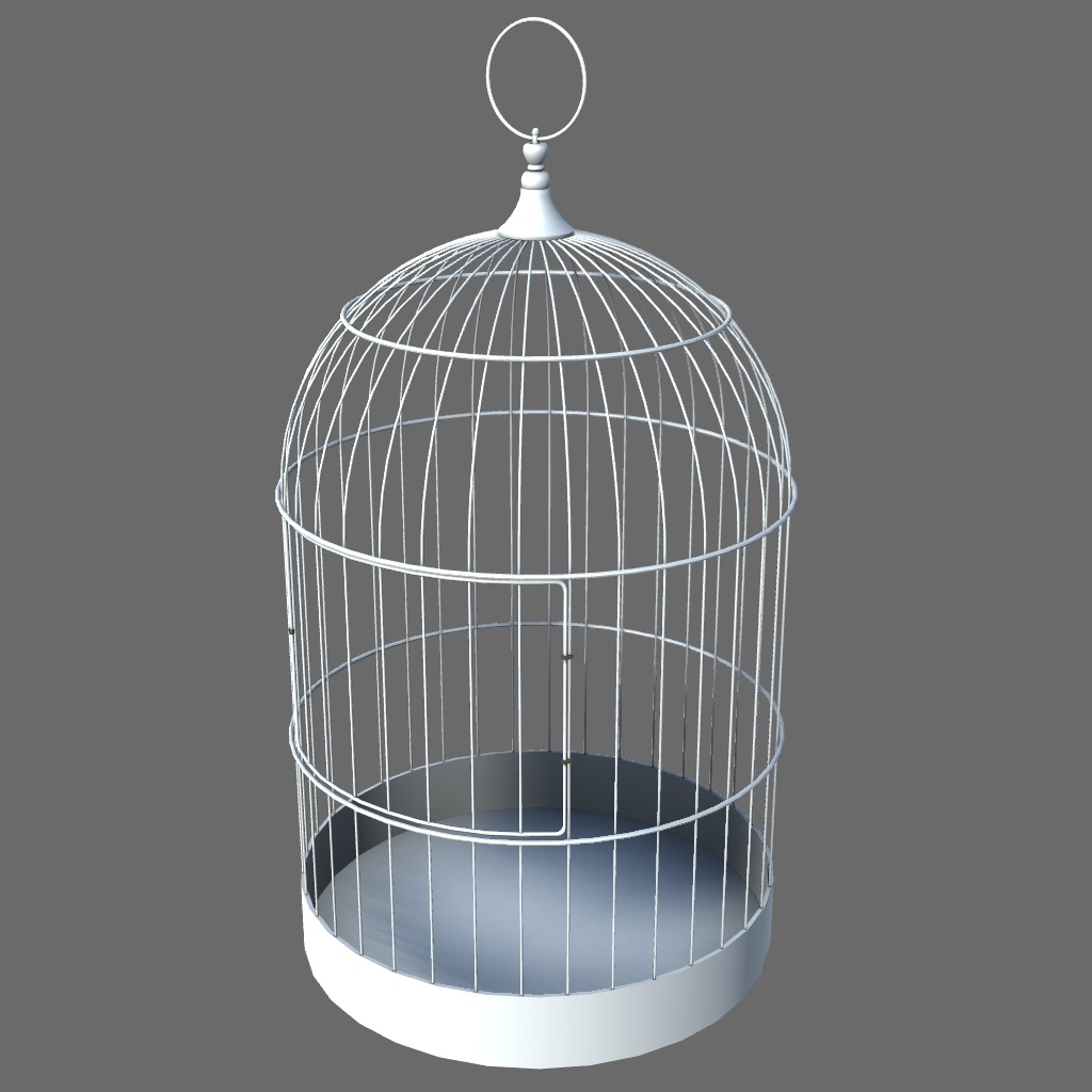 3Dモデル】シンプルな鳥かご【Blenderファイル付き】 - 白百合めしべの道具箱 - BOOTH