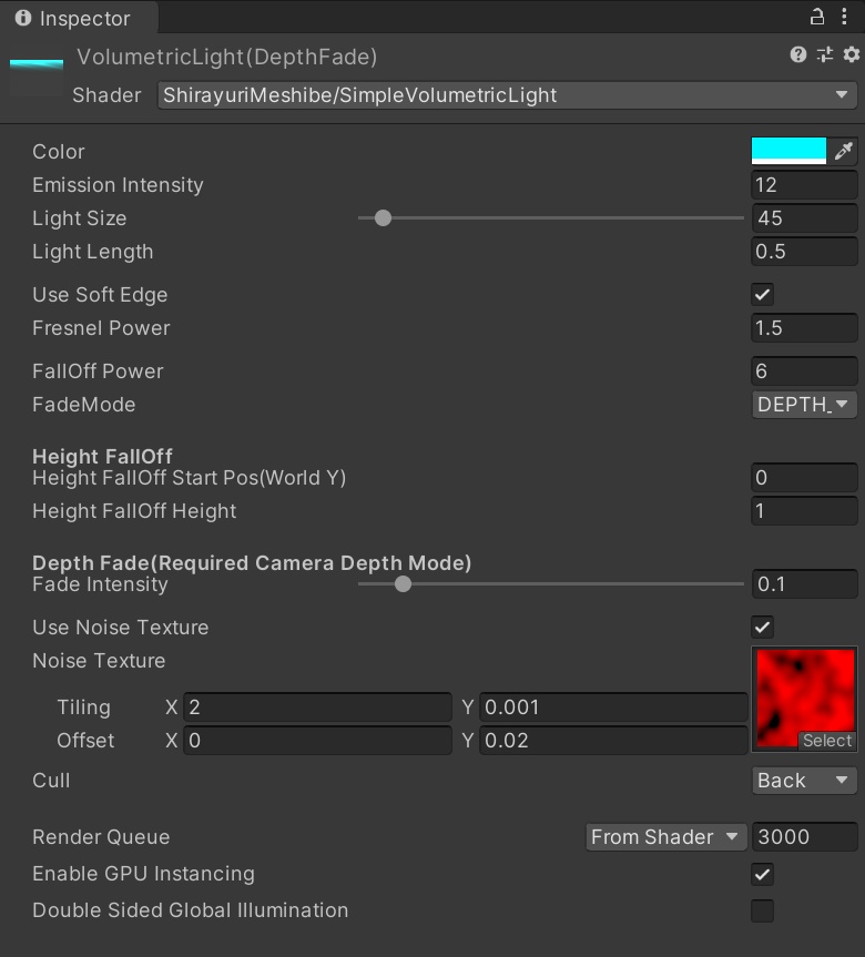【Unity】Simple Volumetric Lightシェーダー (早期アクセス版)