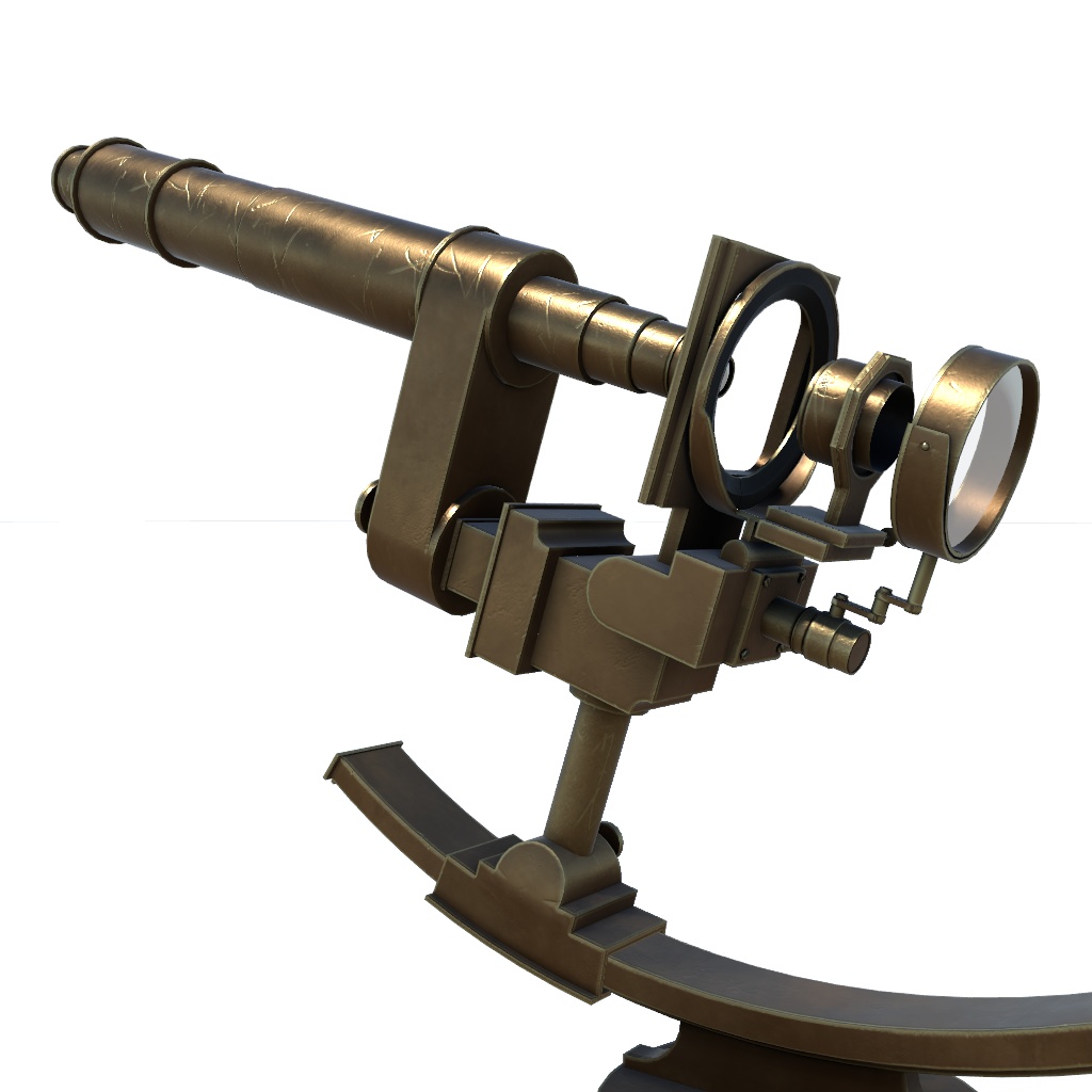 【Unity向け3Dモデル】アンティークな望遠鏡