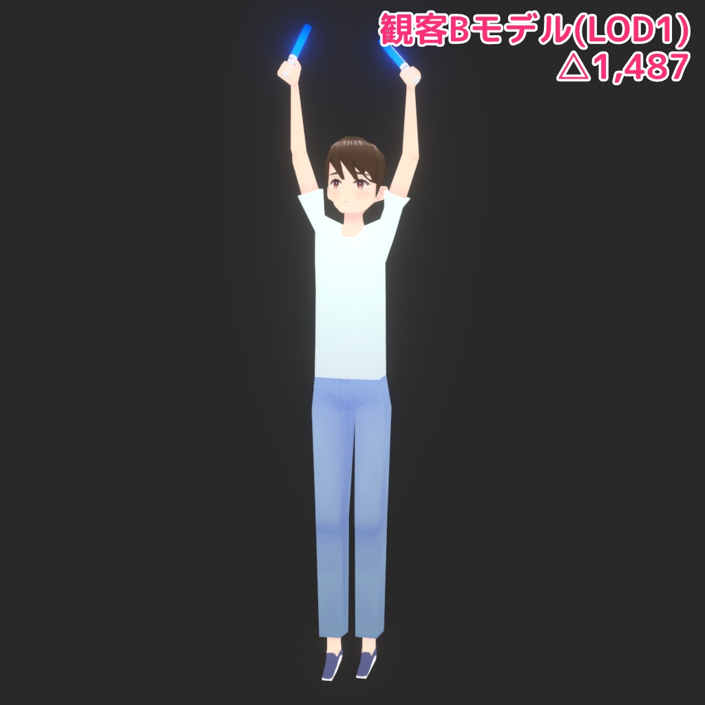 【Unity】観客(群衆)パーティクル (メッシュ生成プログラム付)【早期アクセス版】