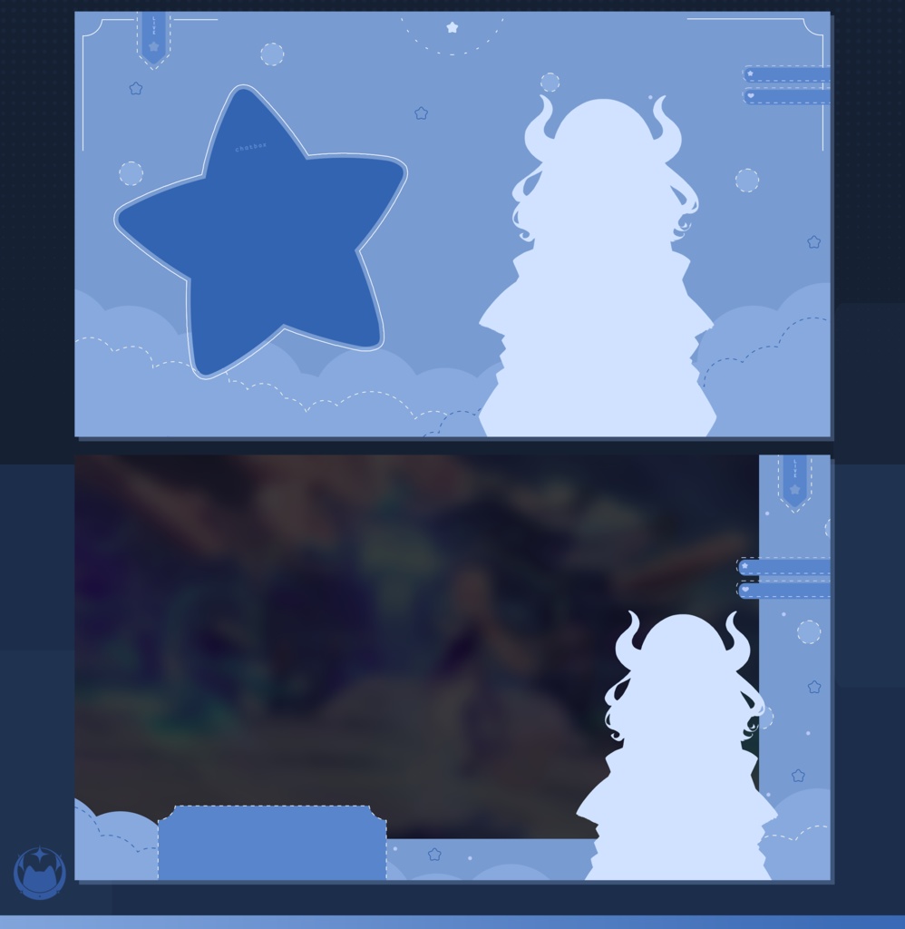 【FREE】 blue star overlay - twitch - youtube - stream