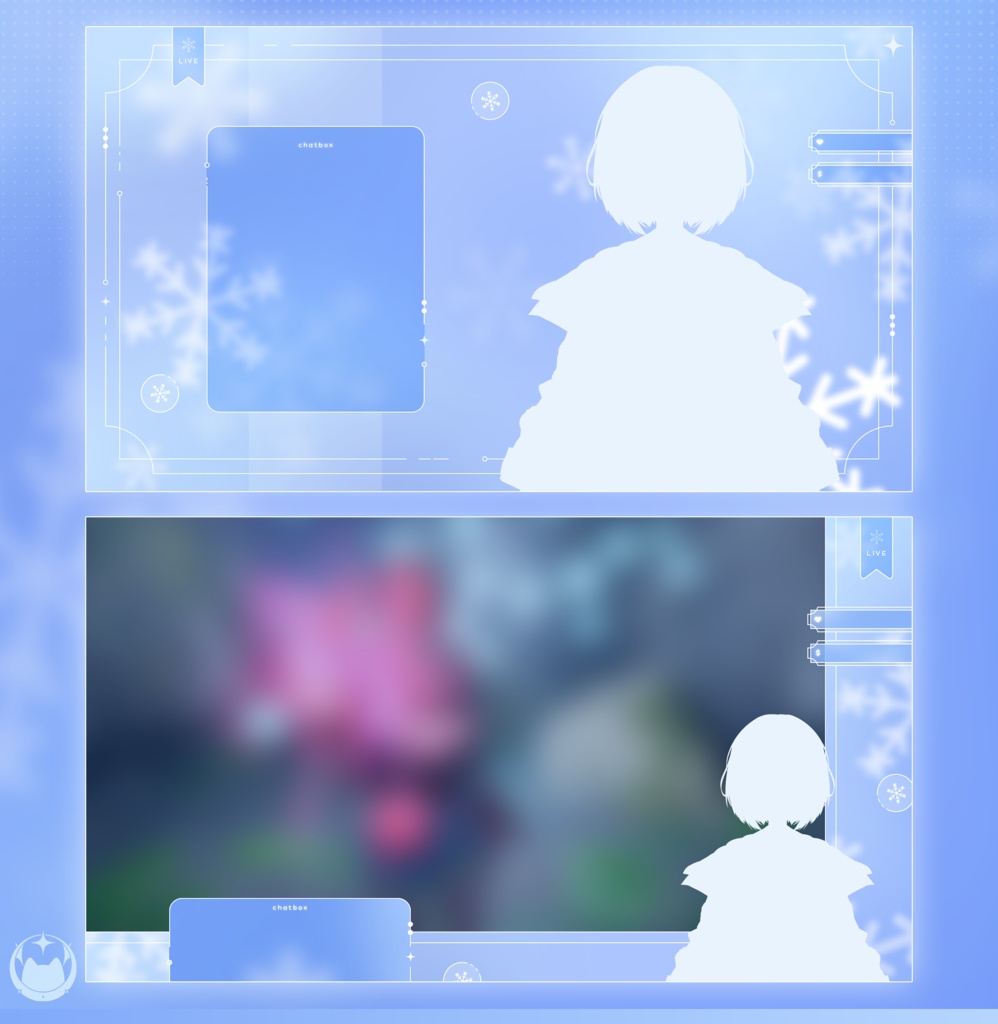 【FREE】 snowflake overlay - twitch - youtube - stream