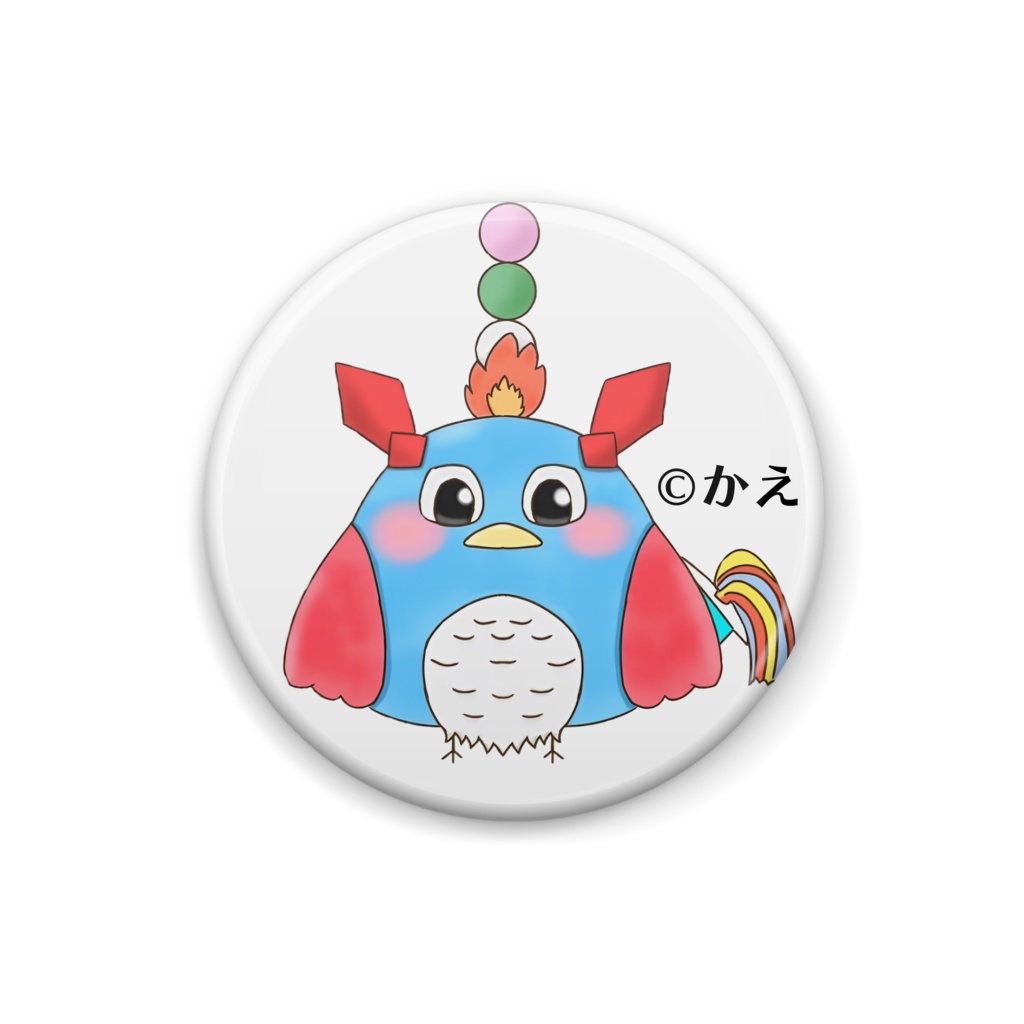 わがフラどりちゃん缶バッチ