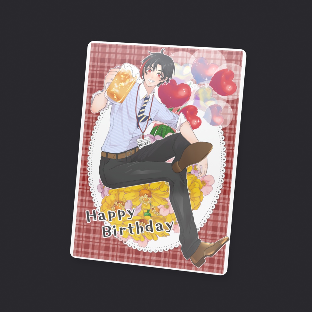 あずきBD2025クリアカード(ビール)