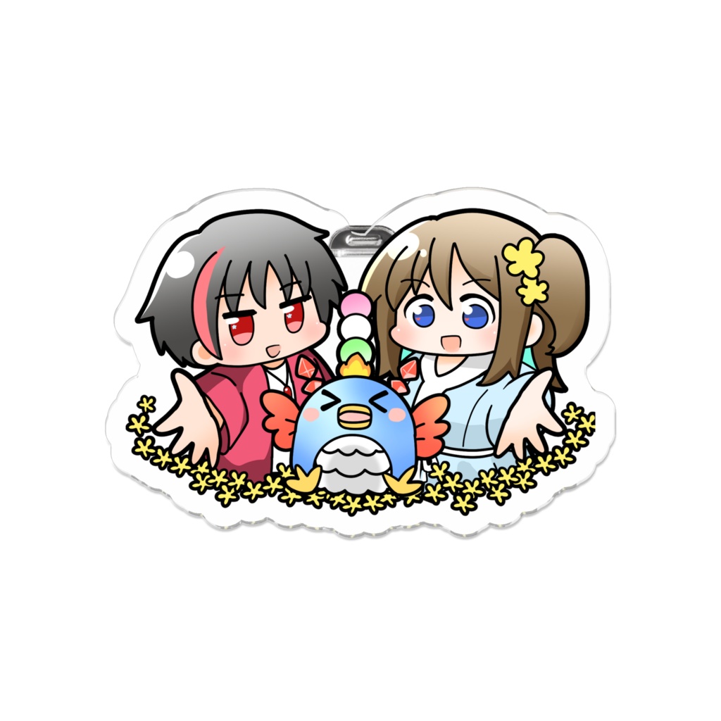 わがフラチャンネル登録5000人記念アクリルバッチ