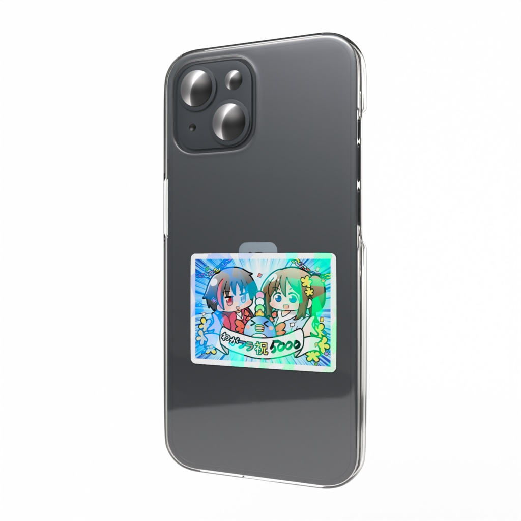 【ホログラム】5000人記念スマホステッカー